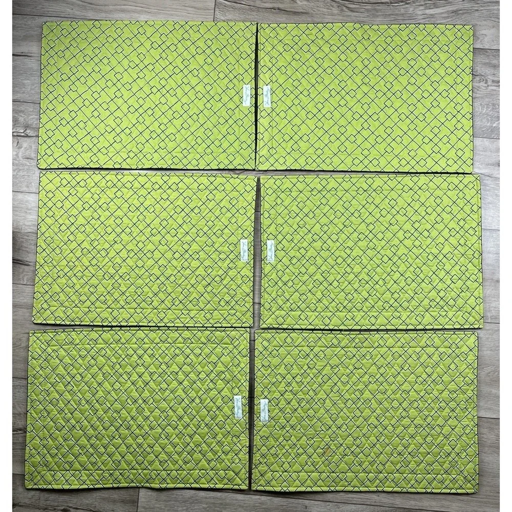 Vera Bradley Placemats Retired Botanica Set of Six (6) Place Mats